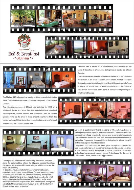 Mariani Bed&Breakfast Castellina in Chianti Eksteriør billede